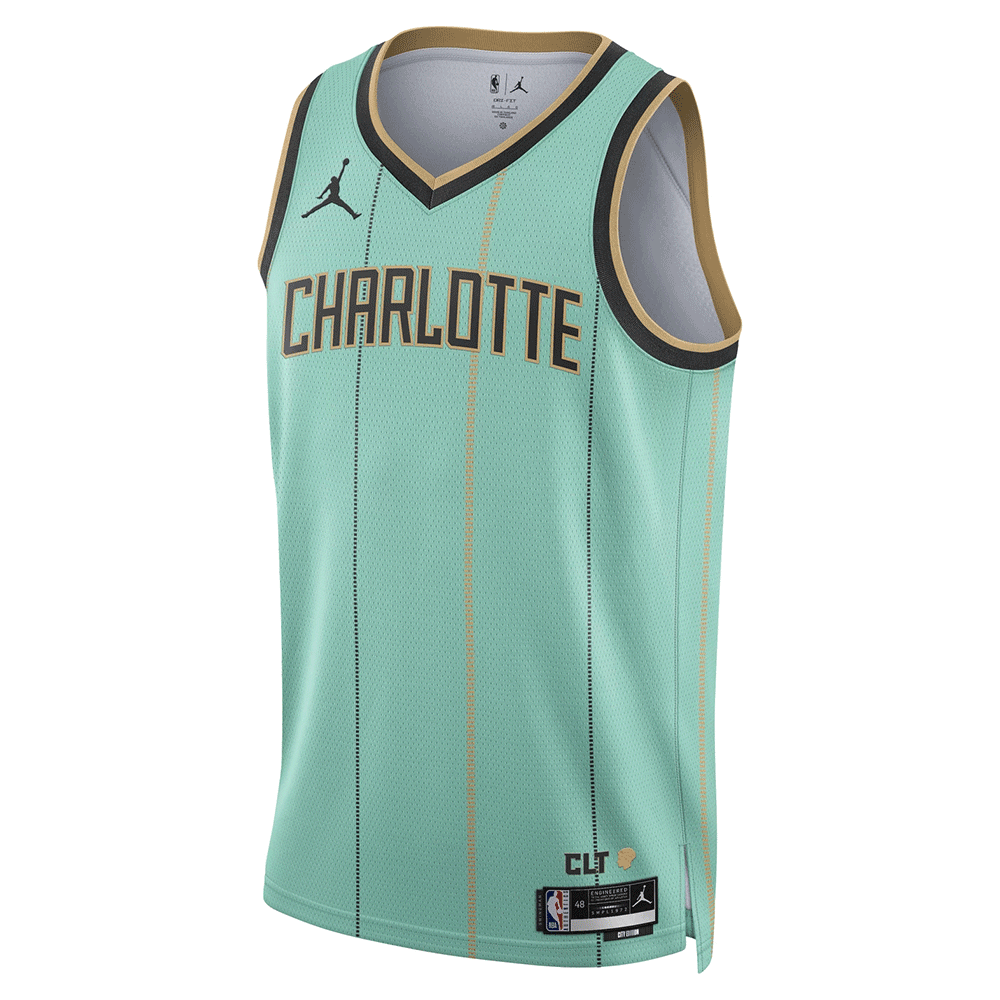 ewofpofopweopwp Camiseta Regata Basquete NBA Charlotte Hornets City Edition 2025 Nike - Imagem 1