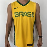 Camiseta Regata Basquete Brasil Amarela 2021 Nike