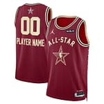 Camiseta Regata Basquete NBA All-Star Game Time Oeste Personalize (Nome e Número) Statement Edition Jordan Vermelha 2024