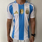 Camisa Seleção Argentina Home Patch Copa do Mundo Catar 2024/25 Adidas - Versão Jogador