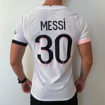Camisa Paris Saint-Germain - PSG Away Messi 30 Branca Versão Jogador 21/2022 Nike