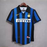 Camisa Retrô Inter de Milão Home Versão Torcedor 9 Ronaldo 98/1999 Nike
