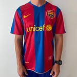 Camisa Retrô Barcelona 2007/2008 - Lionel Messi 19 - Nike  - Azul Grená