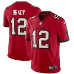 Camisa Jersey NFL Tampa Bay Buccaneers 12 Tom Brady - Vermelha