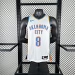 Camiseta Regata Basquete NBA OKC Oklahoma Thunder Association Edition 2025 Branca Nike