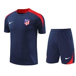 Conjunto Camisa e Calção Treino Atlético Madrid Torcedor 2025 Azul Nike