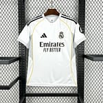 Camisa Real Madrid Home Versão Torcedor 2025/2026 Adidas Branca