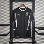 Camisa Retrô Clássica Seleção Brasileira Brasil Goleiro – Nike – Preta – 2002