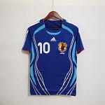Camisa Retrô Clássica Seleção Japão Home 2006 Azul Adidas
