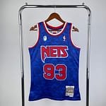 Camiseta Regata NBA Brooklyn Nets BAPE Mitchell & Ness Azul 1993