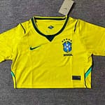 Cropped Brasil Home Amarela Com Manga Feminina Copa do Mundo 2026 Nike