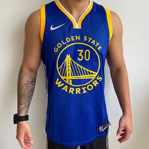 Camiseta Regata NBA Golden States Warriors Curry 30 Icon Edition Azul 2022 Nike