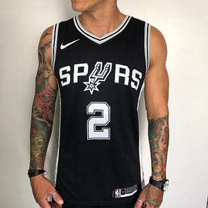 Camiseta Regata NBA Swingman San Antonio Spurs - Kawhi Leonard 2 - Icon Edition Preta Nike