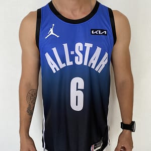 Camiseta Regata Basquete NBA All-Star Game "Team LeBron" Statement Edition LeBron James 6 2023 Azul Nike