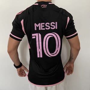 Camisa Inter Miami CF Away 2024 - Messi 10 - Preta Adidas - Versão Jogador