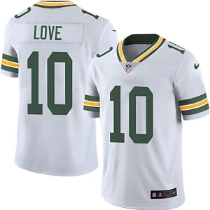 Camisa Jersey NFL Green Bay Packer 10 Love - Branca