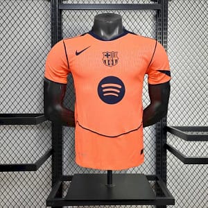 Camisa Barcelona Third Versão Jogador 2025/2026 - Nike - Edição Total 90 - Laranja