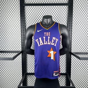 Camiseta Regata Basquete NBA Phoenix Suns 1 Booker City Edition 2025 Roxa Nike