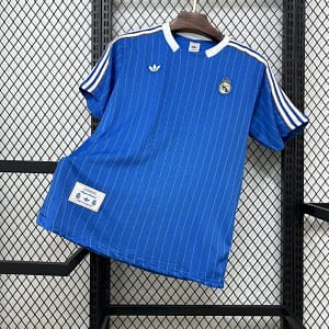 Camisa Real Madrid Terrace Icons Unissex 2025 Azul Adidas