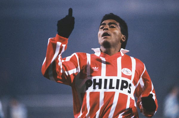 Camisa Retrô PSV Home 1990/1991 Romário 9 Adidas Vermelha - Imagem 5
