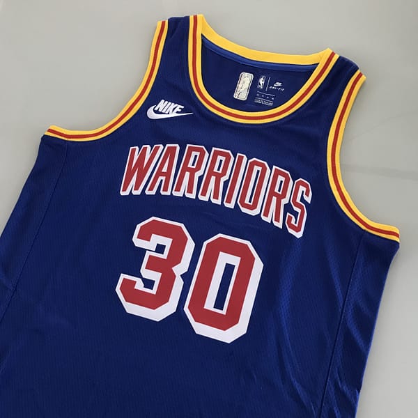 Camiseta Regata NBA Golden States Warriors Curry 30 Classic Edition Azul 2022 Nike - Imagem 13