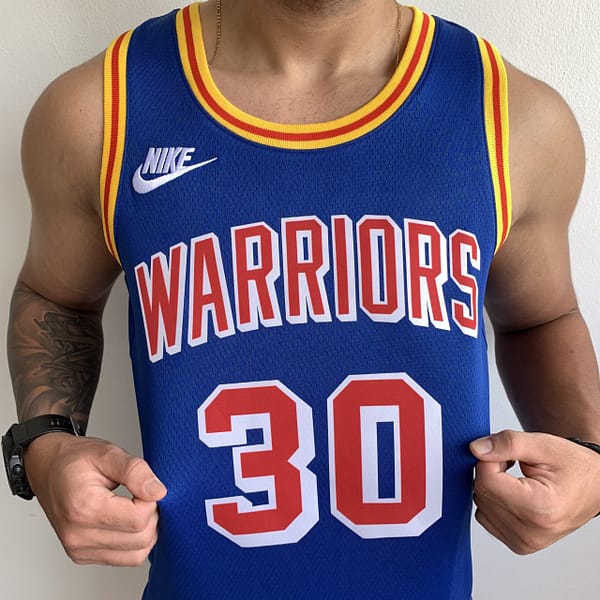 Camiseta Regata NBA Golden States Warriors Curry 30 Classic Edition Azul 2022 Nike - Imagem 2