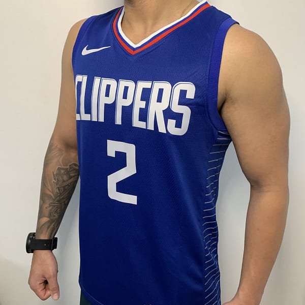 Camiseta Regata NBA Los Angeles Clippers Kawhi Leonard 2 City Edition 2023/24 Nike Azul - Imagem 3
