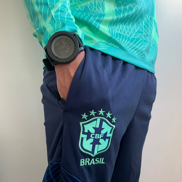 Brasil Conjunto Casaco Jaqueta e Calça Longa 2022 Nike - Imagem 8