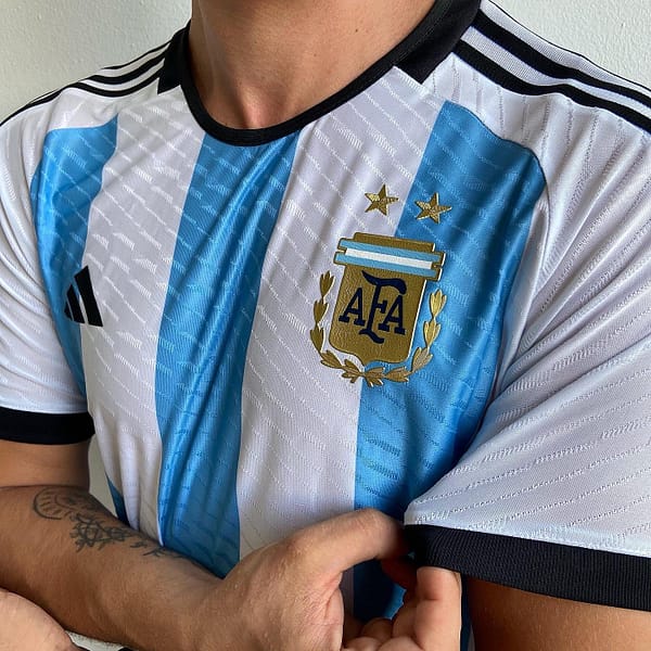 Camisa Seleção Argentina Home Azul Jogador Final Copa do Mundo Catar 2022-2023 Adidas - Imagem 5