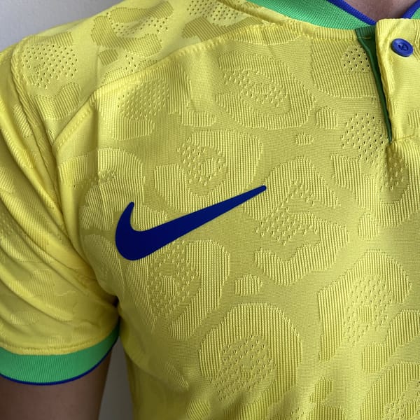 Camisa Brasil Seleção Brasileira Home Amarela Jogador Copa do Mundo Catar 2022 Nike - Imagem 6