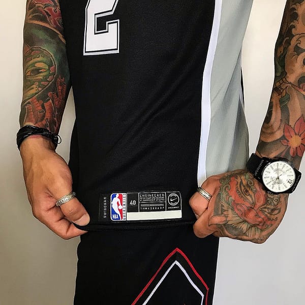 Camiseta Regata NBA Swingman San Antonio Spurs - Kawhi Leonard 2 - Icon Edition Preta Nike - Imagem 8