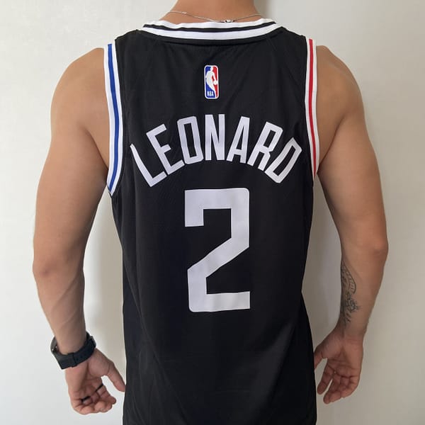 Camiseta Regata NBA Los Angeles Clippers Kawhi Leonard 2 City Edition 2023 Preta Colorida Nike - Imagem 11