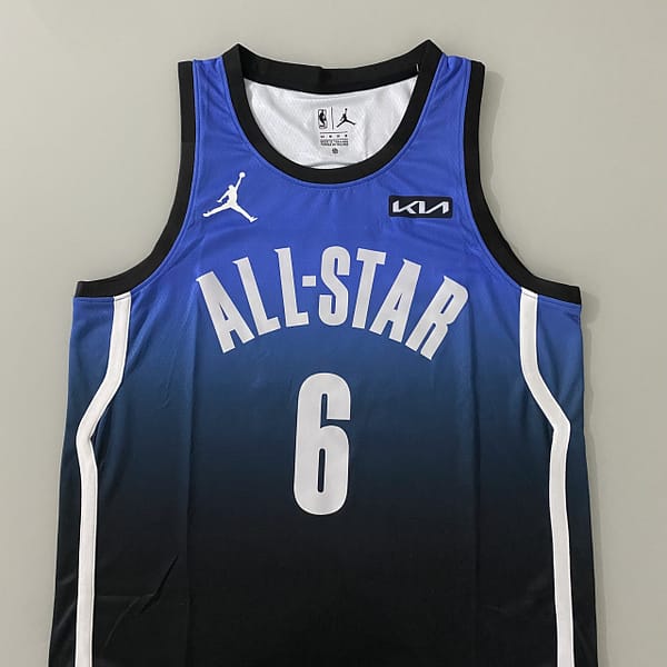 Camiseta Regata Basquete NBA All-Star Game "Team LeBron" Statement Edition LeBron James 6 2023 Azul Nike - Imagem 14