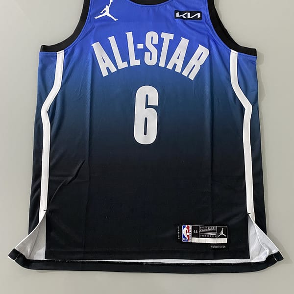 Camiseta Regata Basquete NBA All-Star Game "Team LeBron" Statement Edition LeBron James 6 2023 Azul Nike - Imagem 21