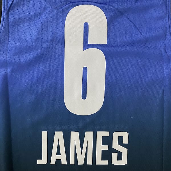 Camiseta Regata Basquete NBA All-Star Game "Team LeBron" Statement Edition LeBron James 6 2023 Azul Nike - Imagem 24