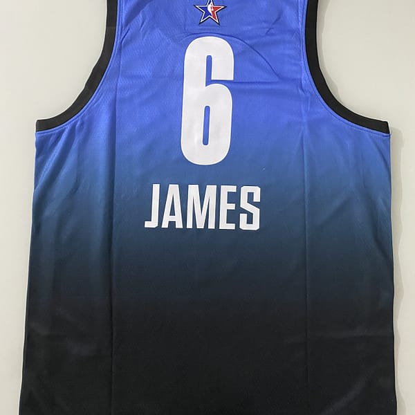 Camiseta Regata Basquete NBA All-Star Game "Team LeBron" Statement Edition LeBron James 6 2023 Azul Nike - Imagem 26