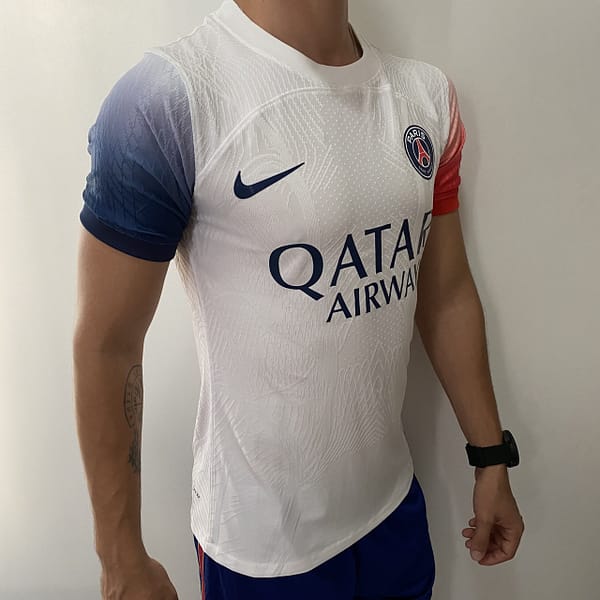 Camisa Paris Saint-Germain - PSG Treino Academy Pro 2024 Jogador Branca Nike - Imagem 7