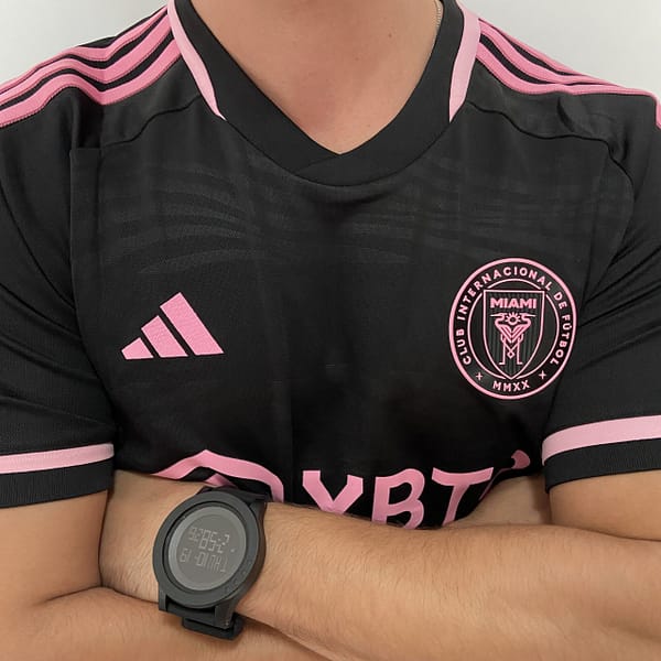 Camisa Inter Miami CF Away 2024 - Messi 10 - Preta Adidas - Versão Jogador - Imagem 3