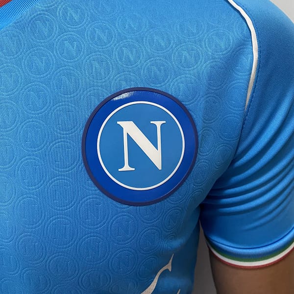 Camisa Napoli Home 2024 Jogador Azul EA7 Armani - Imagem 3