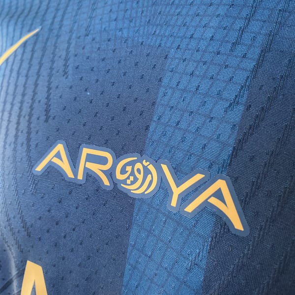 Camisa Al Nassr Away Versão Jogador Cristiano Ronaldo 7 CR7 2024 Nike Verde - Imagem 11