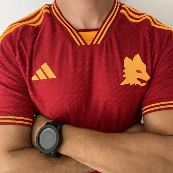 Camisa Roma Home Versão Jogador 2024 Vermelha Adidas - Imagem 12