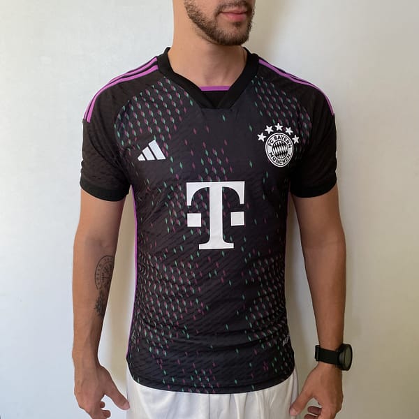 Camisa Bayern Munique Away Jogador 2024 Adidas Preta - Imagem 2