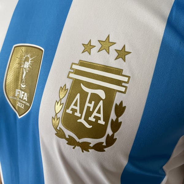 Camisa Seleção Argentina Home Patch Copa do Mundo Catar 2024/25 Adidas - Versão Jogador - Imagem 4
