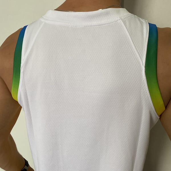 Camiseta Regata Basquete Brasil Olimpíadas 2024 Paris Branca 2024-2025 Nike - Imagem 14