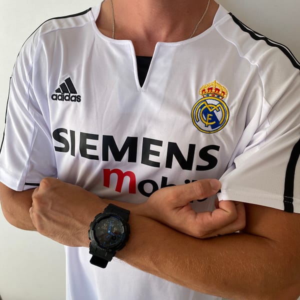 Camisa Retrô Real Madrid Home 2003/2004 - Beckham 23 - Adidas Branca - Imagem 12