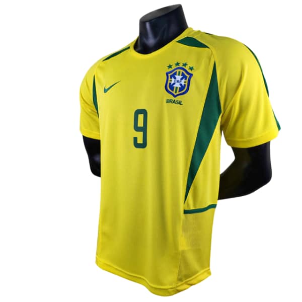 Camisa Retrô Clássica Seleção Brasileira Brasil 2002 - Ronaldo 9 - Nike - Amarela - Imagem 20