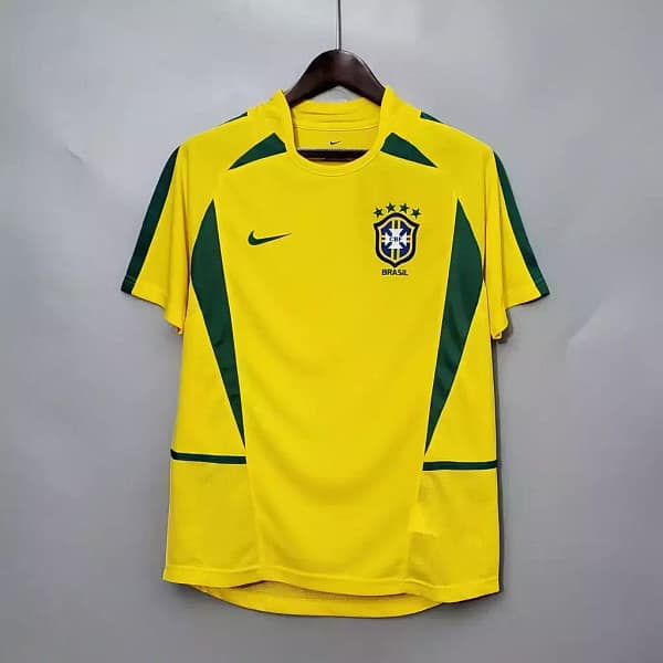Camisa Retrô Clássica Seleção Brasileira Brasil 2002 - Ronaldo 9 - Nike - Amarela - Imagem 14