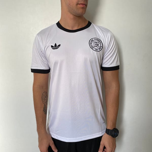 Camisa Retrô Clássica Alemanha Especial 125 Anos Branca 2025 Adidas - Imagem 2