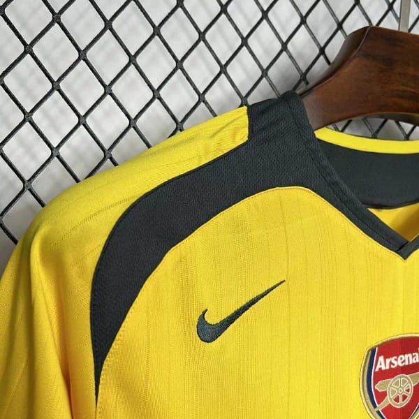 Camisa Rêtro Arsenal Away 2005/2006 Nike - Amarela - Total 90 - Imagem 2