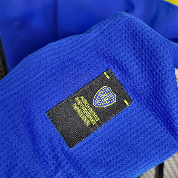 Camisa Retrô Boca Juniors Home Centenário 2005 Nike Azul Amarela - Imagem 4